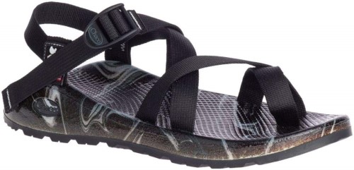 Ascend Black Print Chacos Men's Z2 Cloud Chaud