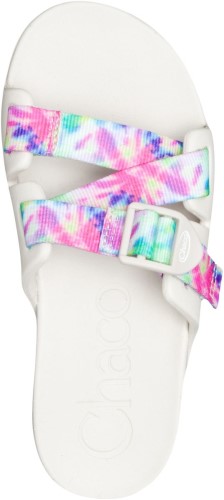 Chacos Light Tie Dye Big Kid's Chillos Slide Hot