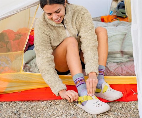 Chacos Femme Chillos Sabot Rétro Noir Spécial Chaud