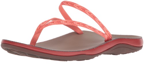 Chacos J106412 Tongs Pour Femmes Motif Pêche Chaud