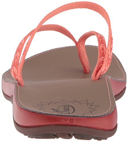 Chacos J106412 Tongs Pour Femmes Motif Pêche Chaud