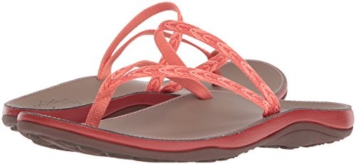 Chacos J106412 Tongs Pour Femmes Motif Pêche Chaud