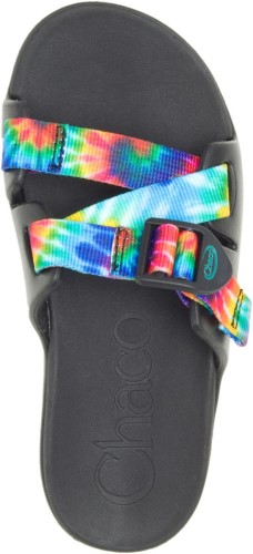 Noir Tie Dye Grand Enfant Z/1 Ecotread Sandale Chacos Chaud
