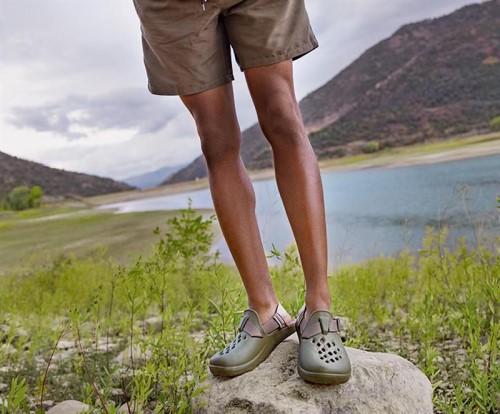 Chillos Pour Hommes Glisser Chacos Rétro Noir Chaud