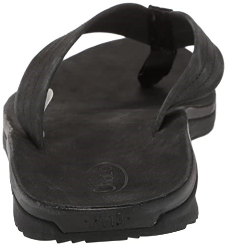Tongs Classiques En Cuir Pour Hommes Noir Chacos Hot