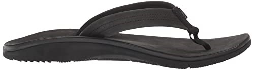 Tongs Classiques En Cuir Pour Hommes Noir Chacos Hot