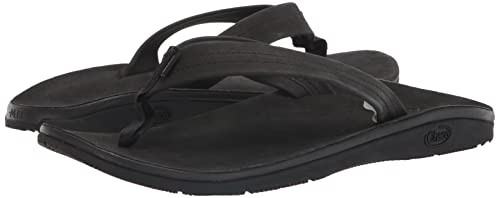 Tongs Classiques En Cuir Pour Hommes Noir Chacos Hot