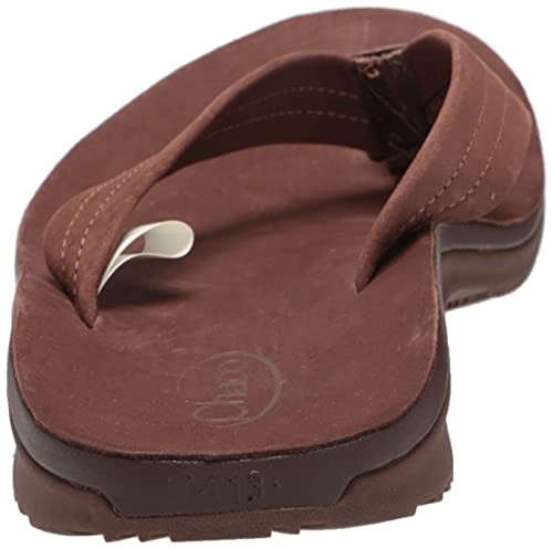 Tongs Classiques En Cuir Pour Hommes Marron Foncé Chacos Hot