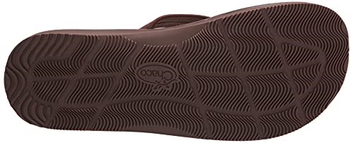 Tongs Classiques En Cuir Pour Hommes Marron Foncé Chacos Hot