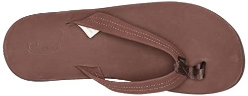 Tongs Classiques En Cuir Pour Hommes Marron Foncé Chacos Hot