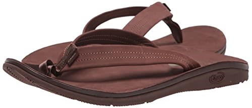 Tongs Classiques En Cuir Pour Hommes Marron Foncé Chacos Hot