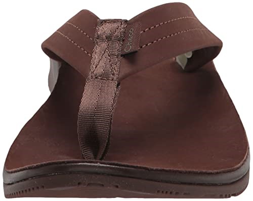 Tongs Classiques En Cuir Pour Femmes Chacos Hot Marron Foncé