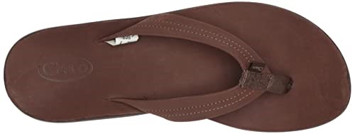Tongs Classiques En Cuir Pour Femmes Chacos Hot Marron Foncé