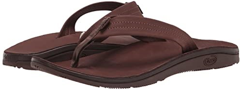 Tongs Classiques En Cuir Pour Femmes Chacos Hot Marron Foncé